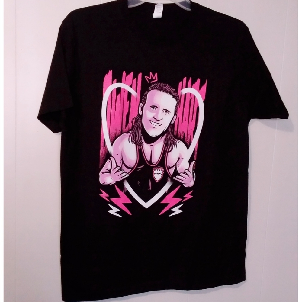 WWE Owen Hart Black Graphic Tee | Sz. Large | NWOT